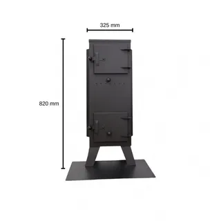 nortpol trade Werkstattofen GT7 Profi Ofen 7,5 kW Raumerhitzer Holz Holzkamin Gartenkamin
