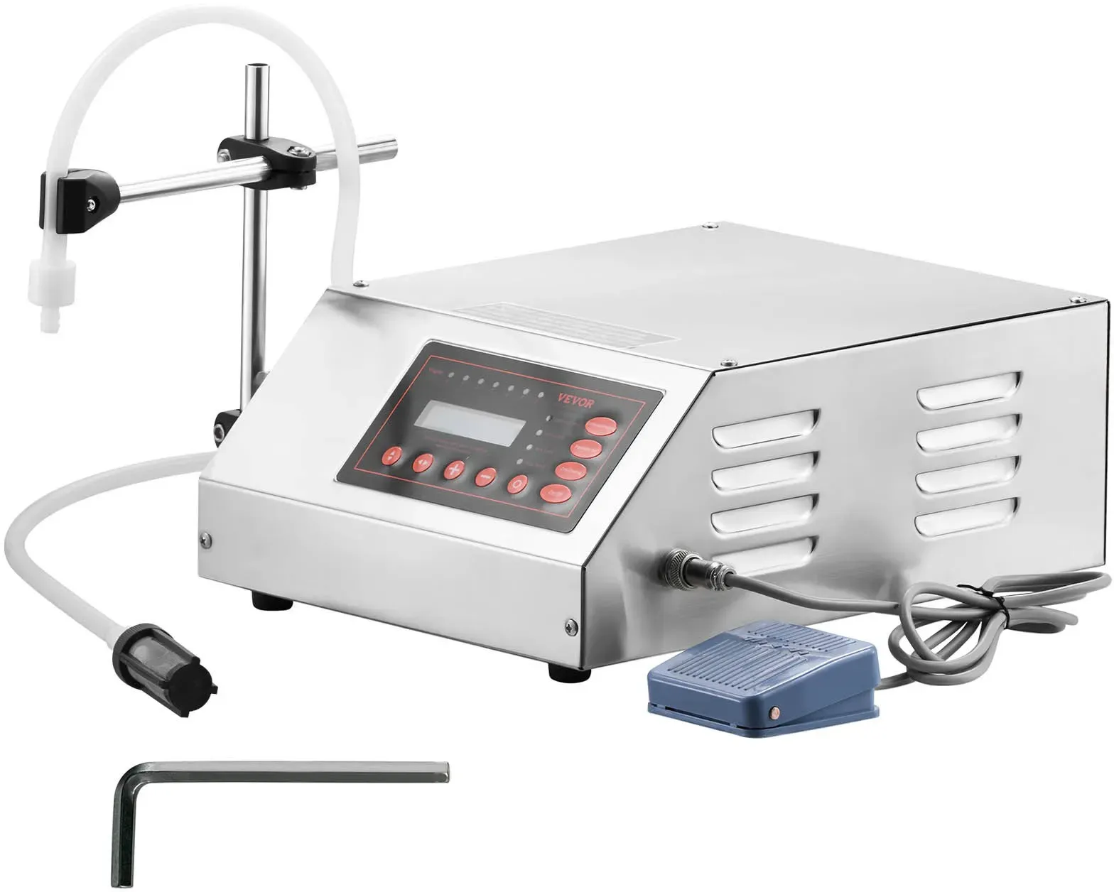 VEVOR GFK-160 Füllmaschine Flüssigkeit 5-3500 ml 30W Liquid Filling Machine Abfüller Flüssigkeitsabfüllmaschine