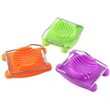 SHOWERORO Eierteiler aufschnittmaschine Eiertrenner Eierschneider Green