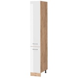 Vicco Apothekerhochschrank Küchenschrank Küchenzeile R-Line 30 cm Eiche Weiß