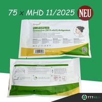 75 x Hotgen Corona Schnelltest Antigen Selbsttest MHD 11/25