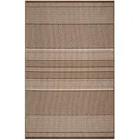 OKu-Tex Novel Outdoorteppich, Braun, Beige, Kunststoff, Boho, rechteckig, 120x170