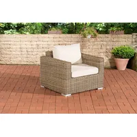 CLP Gartensessel Bilbao / Madeira, aus Polyrattan geflochten beige