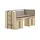 58 aufm Kessel Halbhochbett Keelia 90 x 200 cm Eiche braun