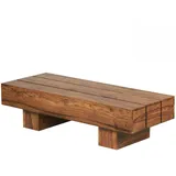 KADIMA DESIGN Couchtisch Braun Sheesham 120 x 30 x 45 cm