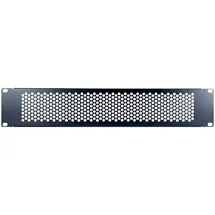 Inter-Tech IPC 19" Lochblende 2HE, 89x482x11mm, RAL 9005