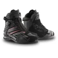 IXON Bull 2 WP Ultra wasserdichte Motorrad Schuhe, schwarz-rot, Größe 43 für Männer