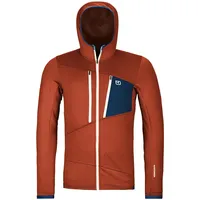 Ortovox Herren Fleece Grid Hoodie Jacke (Größe XL, rot)