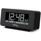 Technoline WT295 Funkwecker mit positiv-und Negativ-Display, Matt Schwarz, Alarmzeiten 2