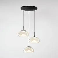 Fabas Luce Brena 3-flg. 30W Durchmesser rund cognac