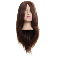 Efalock Professional Efalock Übungskopf Lina Naturhaar-Mix braun 50 cm