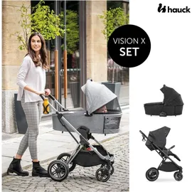 hauck Kombi-Kinderwagen Vision X Duoset Silver