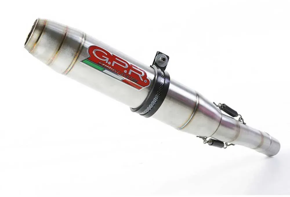 Gpr Exhaust Systems Deeptone Inox Brixton Crossfire 500 X 20-21 Homologierter Slip On Schalldämpfer - Silver / Silver - Homologated