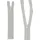 mumbi Reißverschluss teilbar 5mm 60cm Grau Kunststoff Reißverschlüsse mit Zipper grobe Zähne (35591)