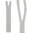 mumbi Reißverschluss teilbar 5mm 60cm Grau Kunststoff Reißverschlüsse mit Zipper grobe Zähne (35591)