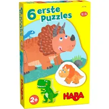 HABA 1307186001 Kinderpuzzle 6 erste Puzzles Dinos, deutsch