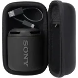 Khanka Hart Tragetasche Case für Sony SRS-XB13 Bluetooth Lautsprecher Tragbar Kabellos Speaker. (Schwarz)