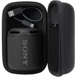 Khanka Hart Tragetasche Case für Sony SRS-XB13 Bluetooth Lautsprecher Tragbar Kabellos Speaker. (Schwarz)
