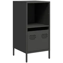 vidaXL Sideboard Schwarz 35x39x73,5 cm Kaltgewalzter Stahl
