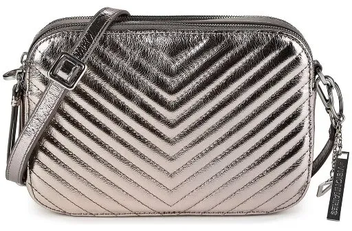 LES VISIONNAIRES Lola Umhängetasche Leder 24.5 cm  roségold