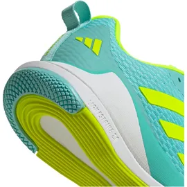 adidas Novaflight 2 Hallenschuhe Damen JR9569 - flash aqua/lucid lemon/cloud white 38 2/3