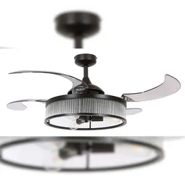 Fanaway Corbelle 122 cm Deckenventilator schwarz/transparent