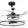 Fanaway Corbelle 122 cm Deckenventilator schwarz/transparent