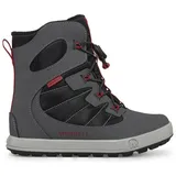 Merrell Snow Bank 4.0 WTRPF (wasserdicht, warm) grau/schwarz/rot Jungen Winterstiefel grau 30 EU