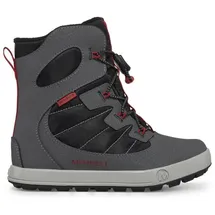 Merrell Snow Bank 4.0 WTRPF (wasserdicht, warm) grau/schwarz/rot Jungen Winterstiefel grau 30 EU