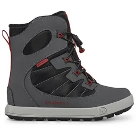 Merrell Snow Bank 4.0 WTRPF (wasserdicht, warm) grau/schwarz/rot Jungen Winterstiefel grau 30 EU