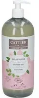 CATTIER Gel douche 1L sans sulfate - Parfum Rose Pivoine Douche 1000 ml