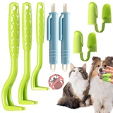 BDSHUNBF 7PCS Zeckenzange Set, Zeckenentferner Set Für Hunde Katze, Einfacher und Sicherer Zeckenentferner, Für Kinder, Haustiere, Hund, Katze Und Mensch