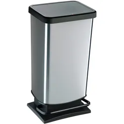 ROTHO  Paso Treteimer "Paso" 40 l silber/metallic