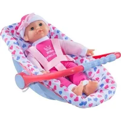 DOLLSWORLD 60444 Issy mit Babysitz, 30 cm