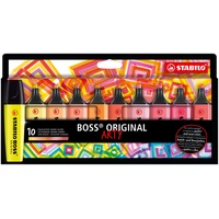 Stabilo Boss Original ARTY warme Farben sortiert, 10er-Set (70/10-1-20)