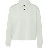 Comma, Softes Sweatshirt mit Polokragen türkis 38