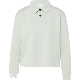 Comma, Softes Sweatshirt mit Polokragen türkis 38