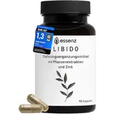 ESSENZ Libido - Kapseln mit Macawurzel, Ashwagandha & Bockshornklee – Nahrungsergänzungsmittel mit Pflanzenextrakten & Zink – vegan 4er Pack