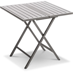 Klapptisch Picton 76 x cm Aluminium Grau Anthrazit