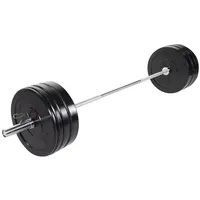 Gorilla Sports Olympia Langhantelset Bumper Plates 140 kg >80kg