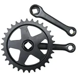 Mijnen Pieper Steel Kurbelgarnitur - Black / Black - 100 mm