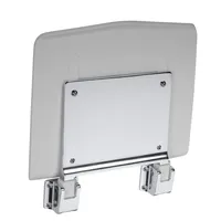 Brillantbad BELP Duschklappsitz Edelstahl poliert Kunststoff Weiß 350x70x340 mm, 120 kg Traglast für Bad & WC >> zum Bohren