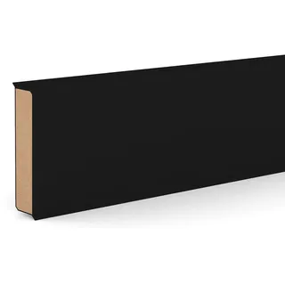 Döllken Profiles Kernsockelleiste Cubu Flex Life 60 Schwarz 2,5 m