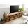 Massivmoebel24 TV-Board Mango 240x50x60 natur lackiert Railway #156