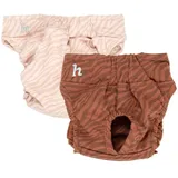 Holly Premium Hundewindeln für Hündinnen und Rüden 2er-Set, Läufigkeitshose mit Klettverschluss waschbar bei Inkontinenz, Läufigkeit - Oeko-TEX Baumwolle, Hunde- windel weich & atmungsaktiv