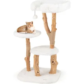 Costway Kratzbaum 124 cm weiß