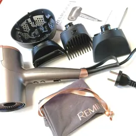 Remington Haartrockner D6078 ONE Dry&Style Ionentechnik 4 Aufsätze: 120km/h 2000W - Schwarz