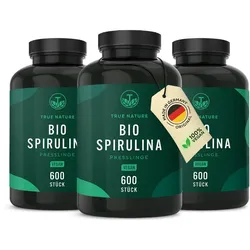 Bio Spirulina Presslinge - Spirulina Algen - Made in Germany 3x 600 St