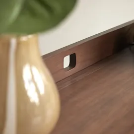 Tikamoon Schreibtisch Philips Teakholz massiv / Braun