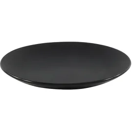 HIT Trading Dessertteller 8er Set BRUNCH, Ø 21 cm - Schwarz matt - Steingut - 8er Set